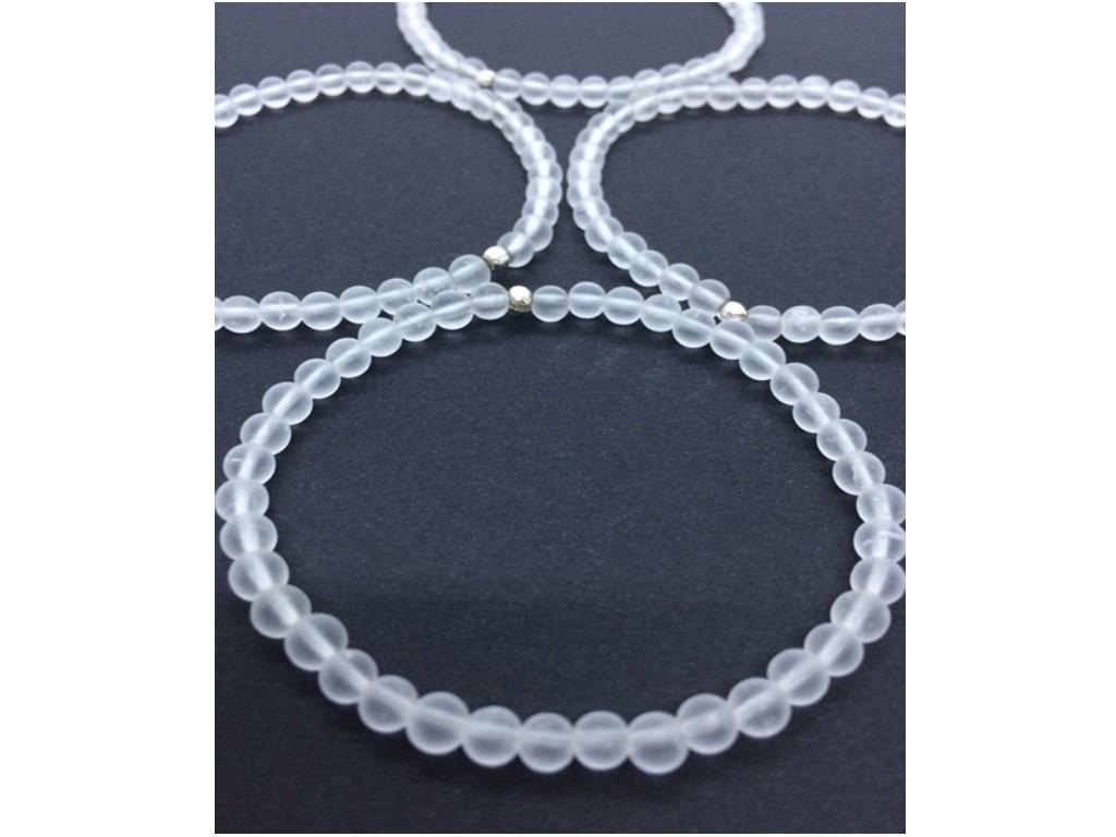 Bergkristall Armband Classic Herren mattiert