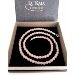 Rosenquarz Halskette Classic Premium matt